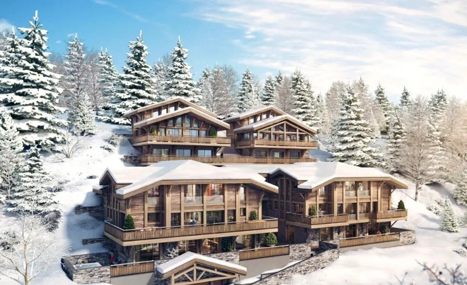 Vue sur le chalet les gets