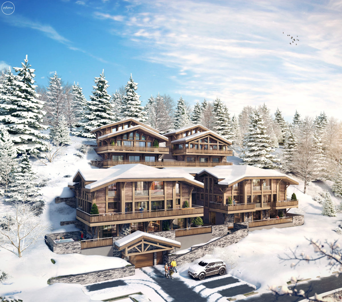 Vue sur le chalet Les Gets
